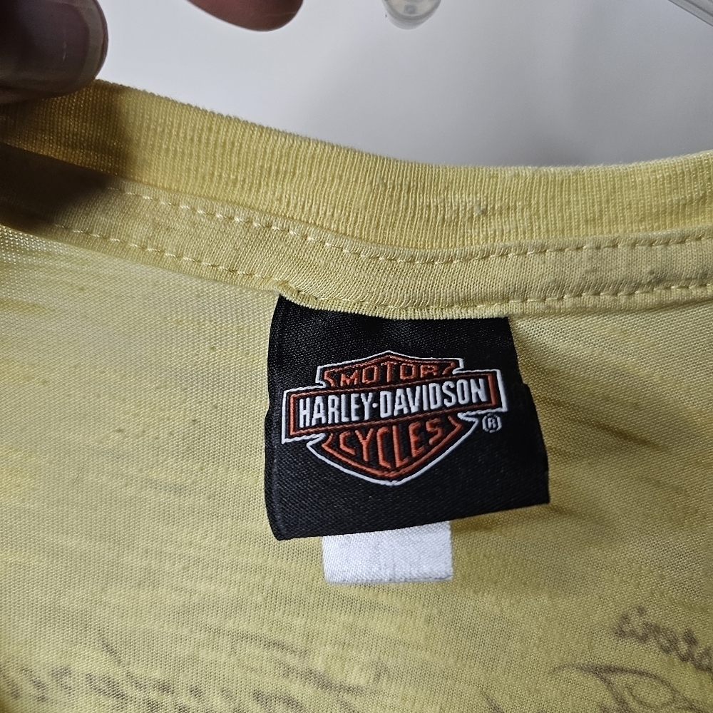 Harley-Davidson Chester's Fort Lauderdale Florida Studded Scoop Neck Tee XL - Picture 3 of 8